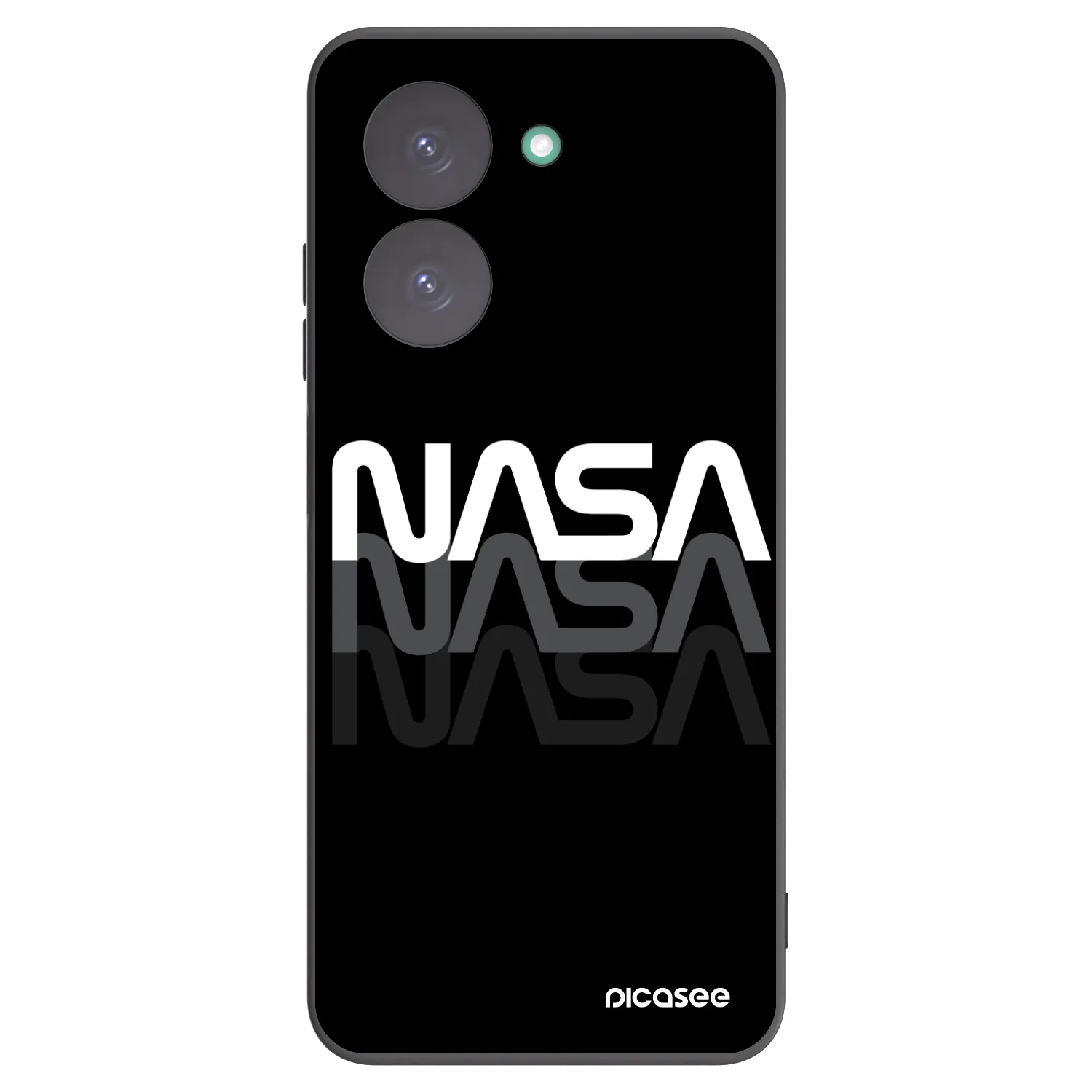 Picasee fekete szilikon tok az alábbi mobiltelefonokra Xiaomi Redmi A5 - NASA Triple