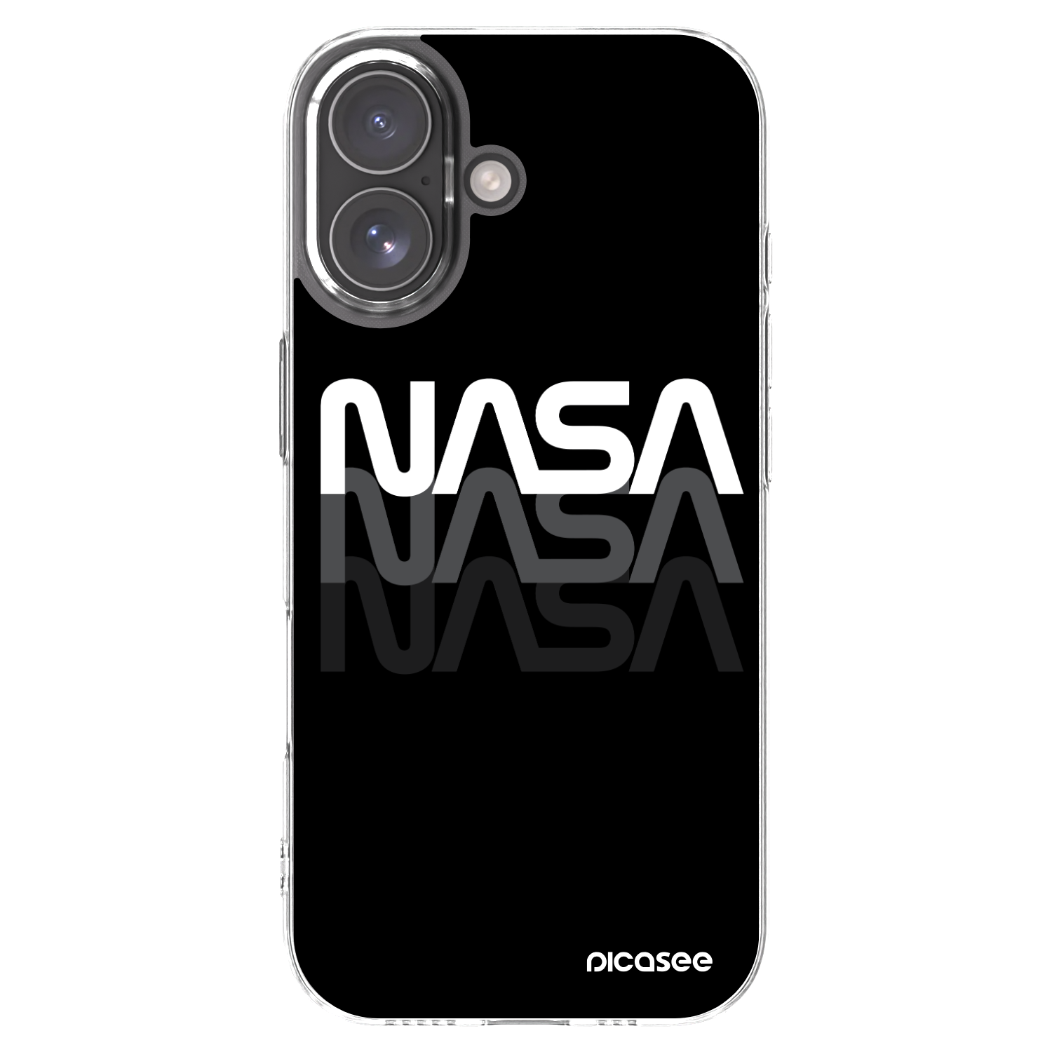 Picasee átlátszó szilikon tok az alábbi mobiltelefonokra Apple iPhone 17 - NASA Triple