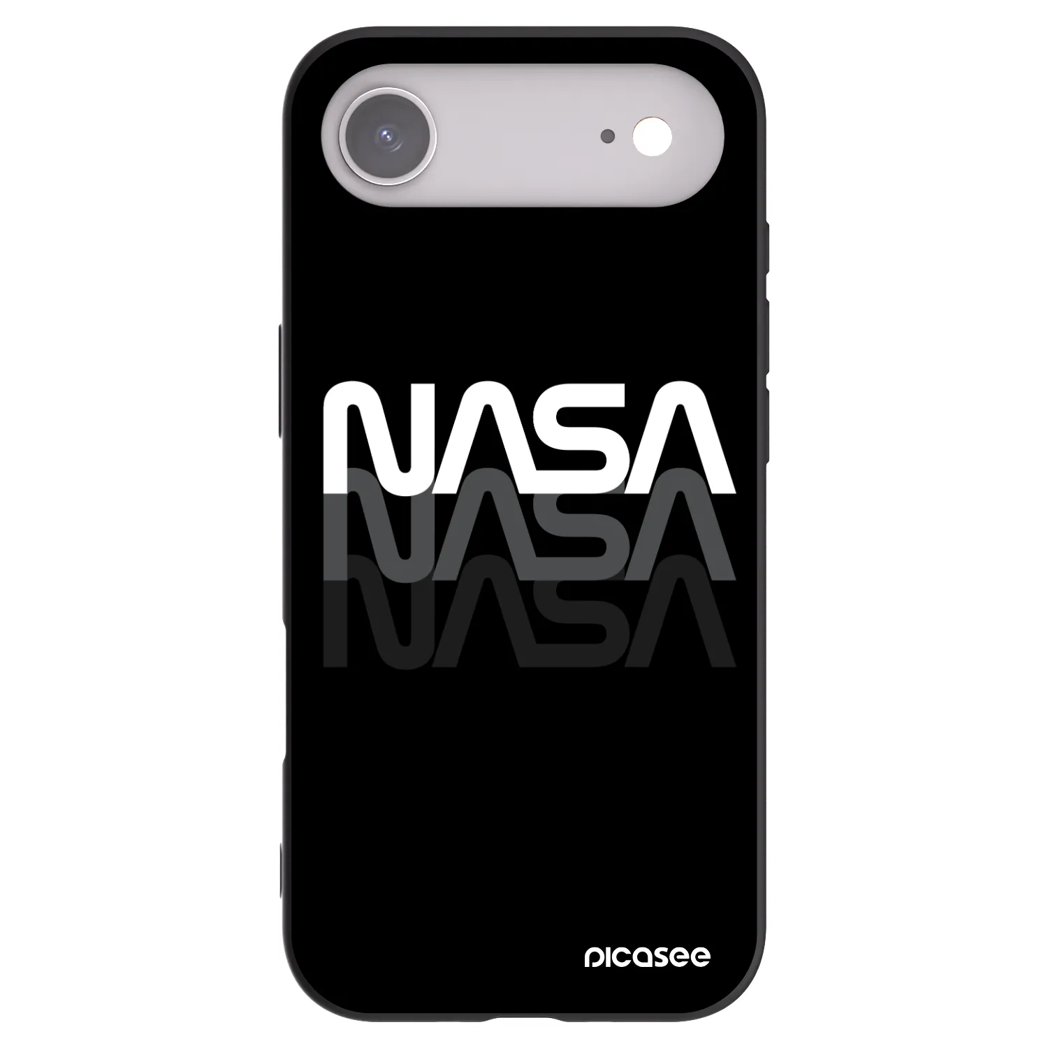 Picasee fekete szilikon tok az alábbi mobiltelefonokra Apple iPhone Air - NASA Triple