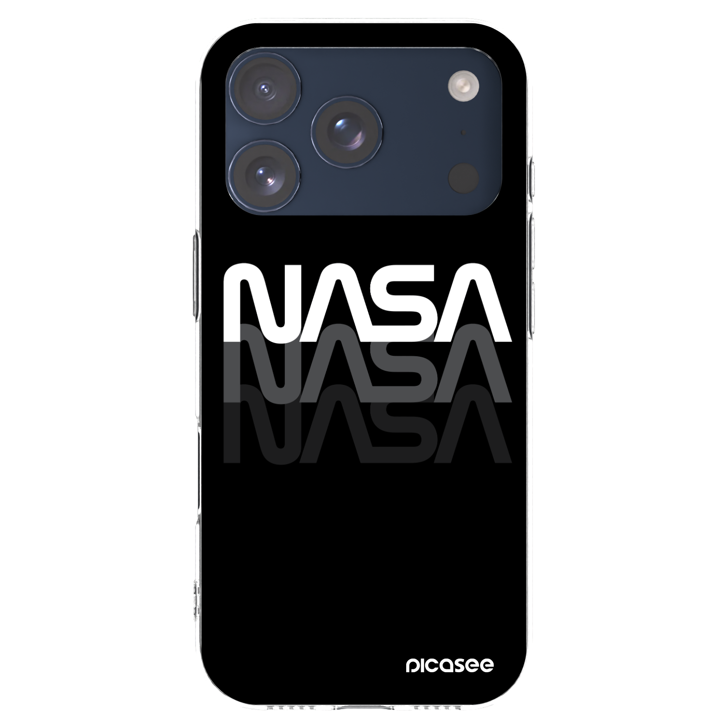 Picasee átlátszó szilikon tok az alábbi mobiltelefonokra Apple iPhone 17 Pro - NASA Triple