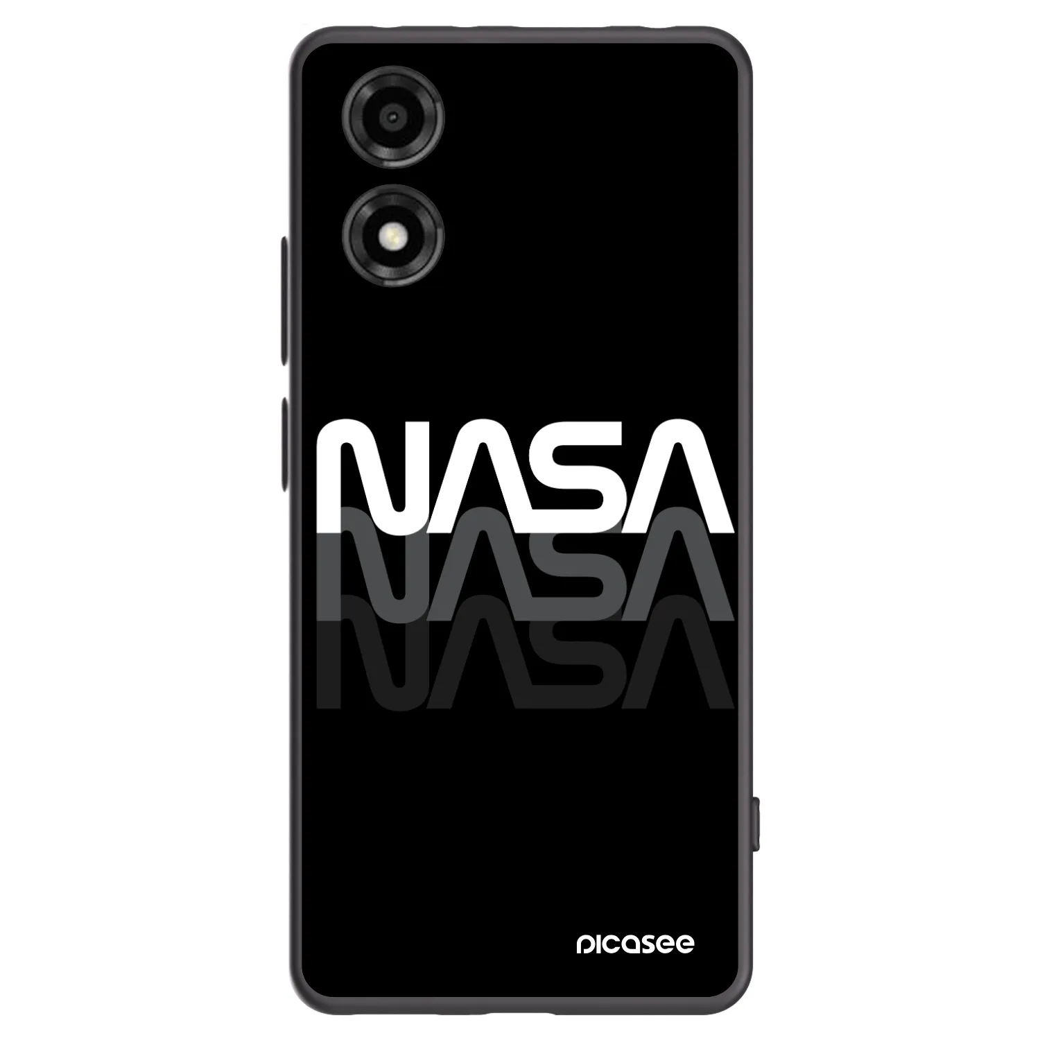 Picasee fekete szilikon tok az alábbi mobiltelefonokra Motorola Moto E14 - NASA Triple