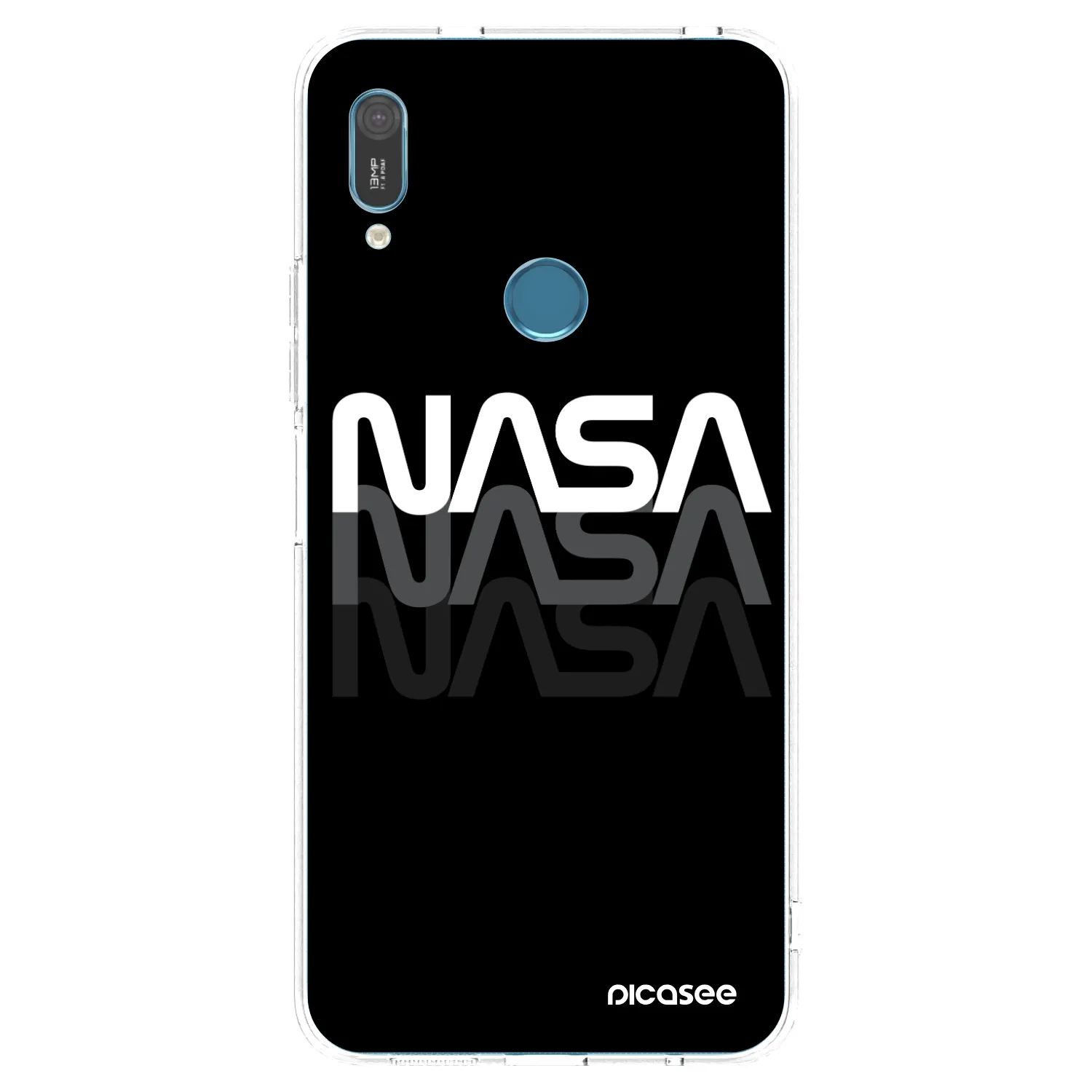 Picasee átlátszó szilikon tok az alábbi mobiltelefonokra Huawei Y6 2019 - NASA Triple