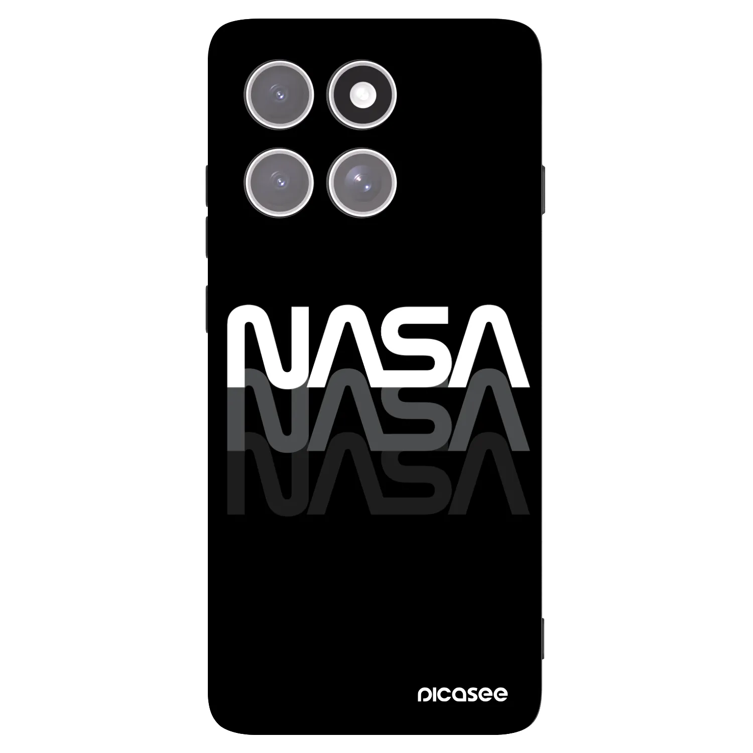 Picasee fekete szilikon tok az alábbi mobiltelefonokra Motorola Edge 60 Pro - NASA Triple