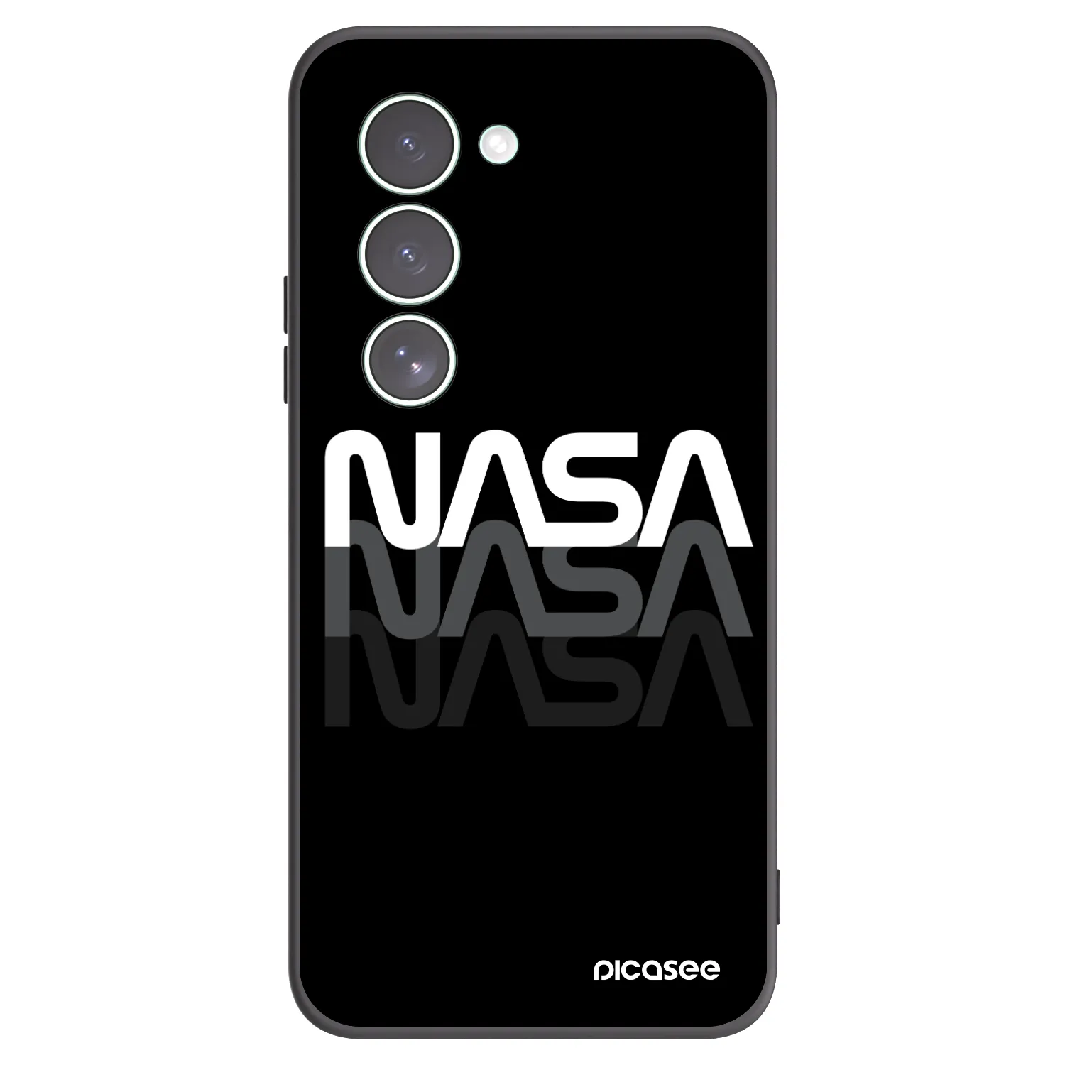 Picasee fekete szilikon tok az alábbi mobiltelefonokra Xiaomi Redmi 15 5G - NASA Triple