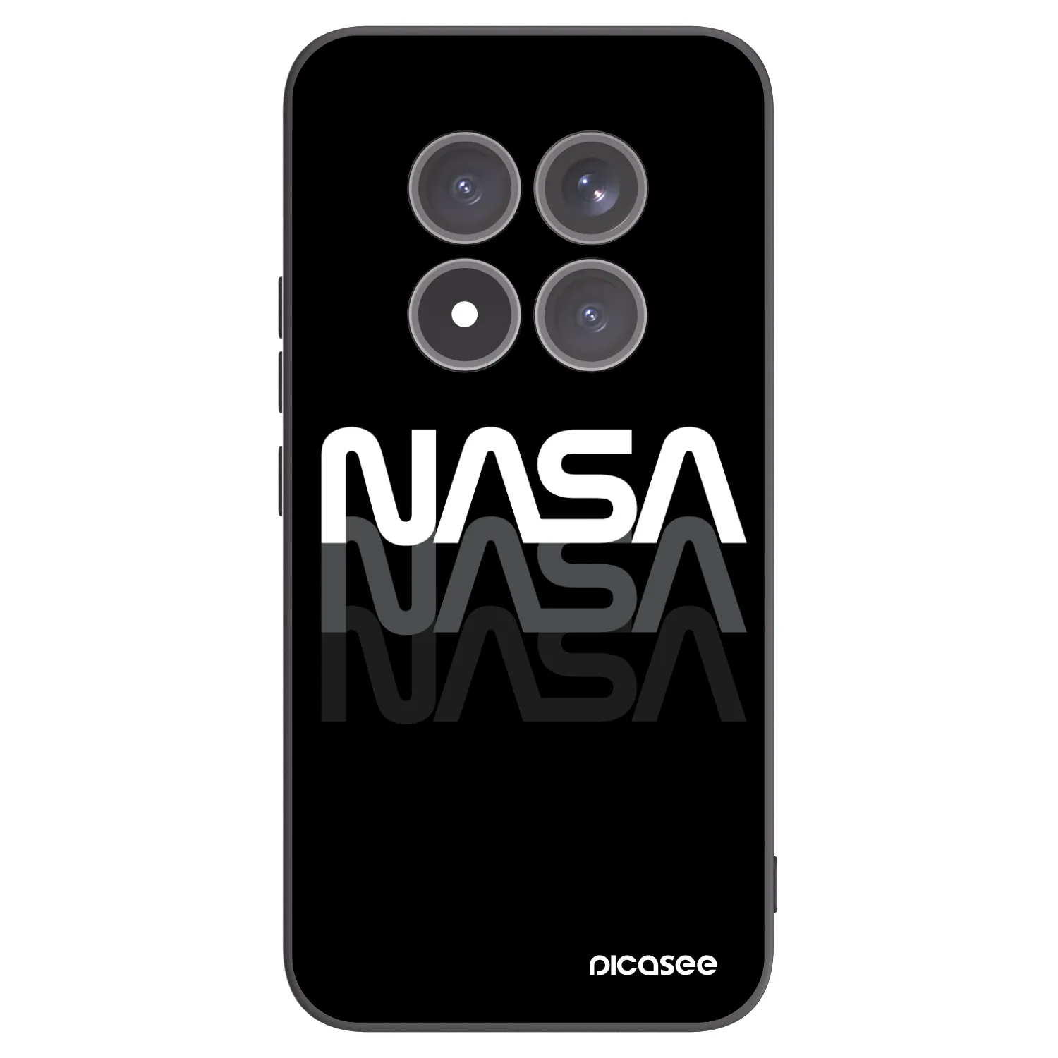 Picasee fekete szilikon tok az alábbi mobiltelefonokra Xiaomi Redmi Note 15 Pro+ - NASA Triple