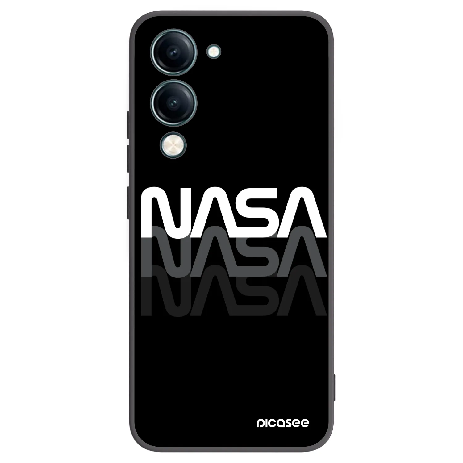Picasee fekete szilikon tok az alábbi mobiltelefonokra Vivo Y29s 5G - NASA Triple