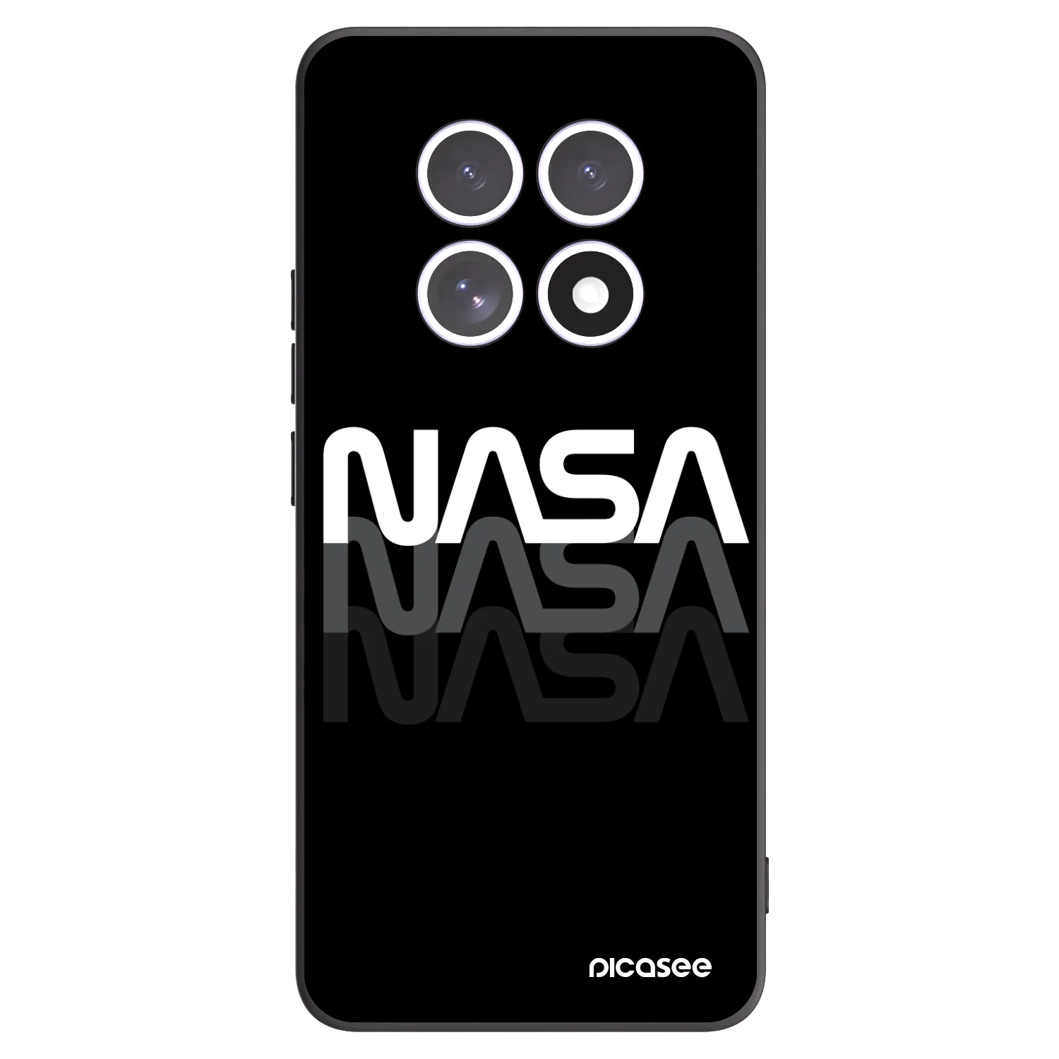 Picasee fekete szilikon tok az alábbi mobiltelefonokra Xiaomi Redmi Note 15 - NASA Triple