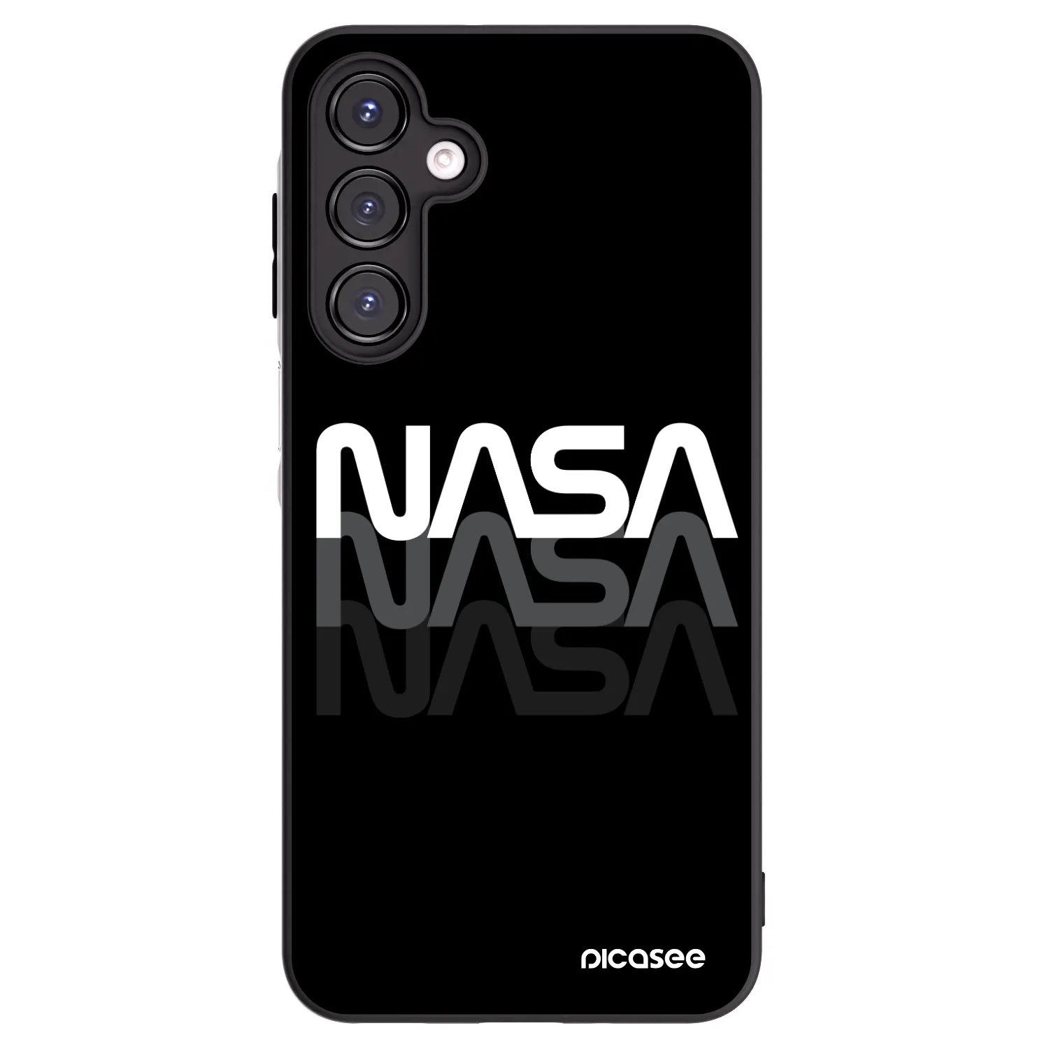 Picasee fekete szilikon tok az alábbi mobiltelefonokra Samsung Galaxy A16 4G - NASA Triple