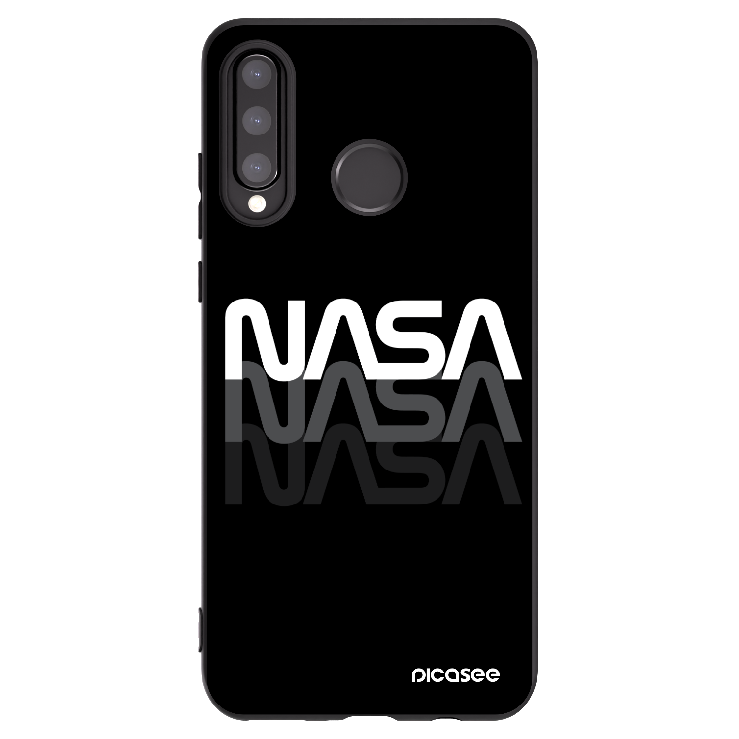 Picasee fekete szilikon tok az alábbi mobiltelefonokra Huawei P30 Lite - NASA Triple