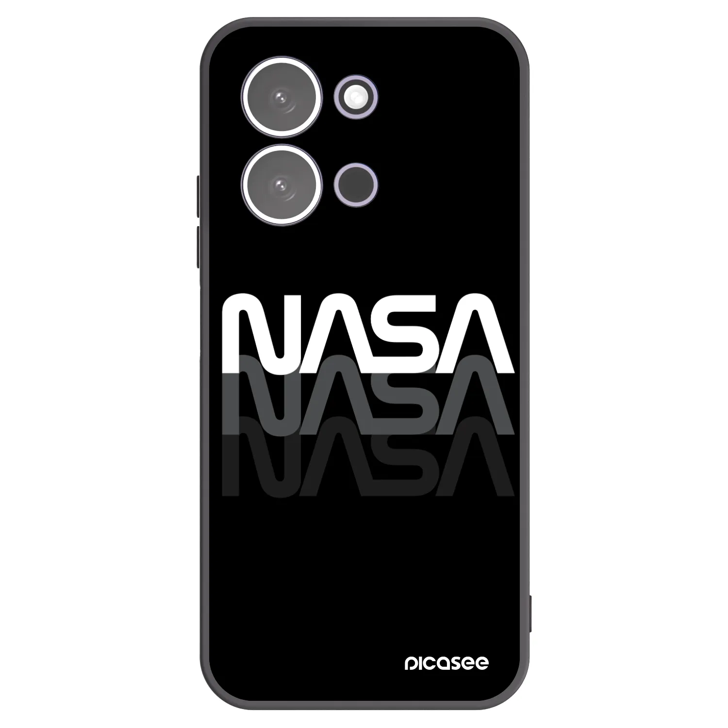 Picasee fekete szilikon tok az alábbi mobiltelefonokra Xiaomi Redmi 15C 5G - NASA Triple