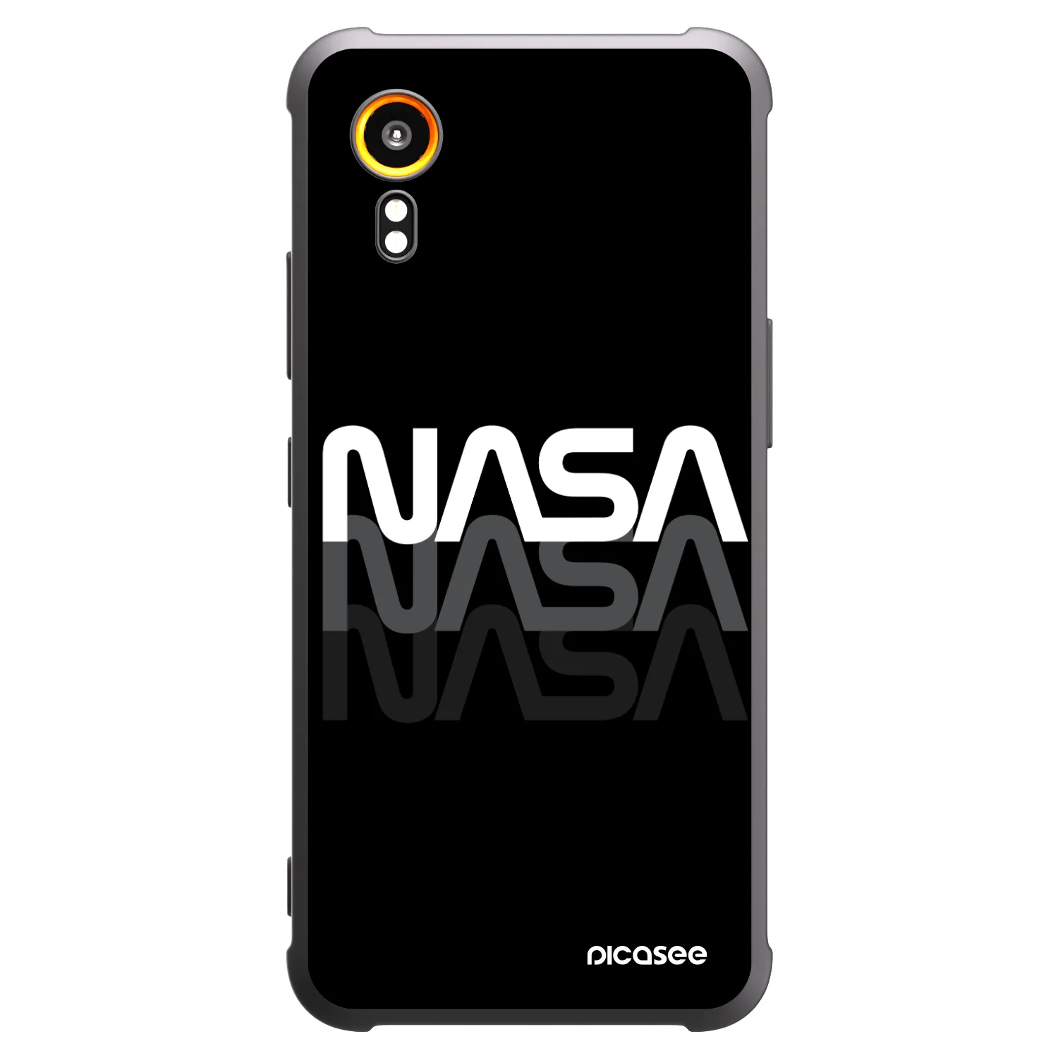 Picasee fekete szilikon tok az alábbi mobiltelefonokra Samsung Galaxy Xcover 7 - NASA Triple