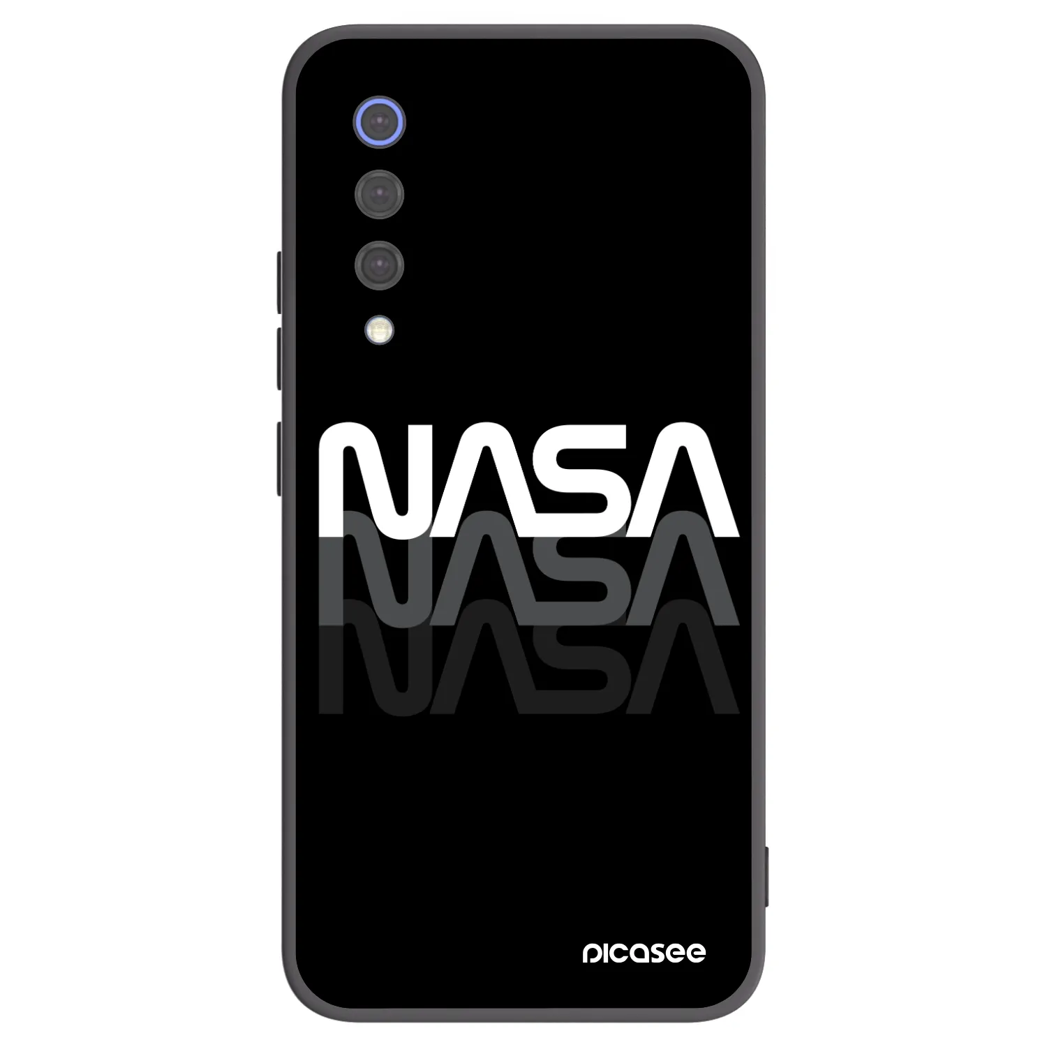 Picasee fekete szilikon tok az alábbi mobiltelefonokra Xiaomi Mi 9 SE - NASA Triple