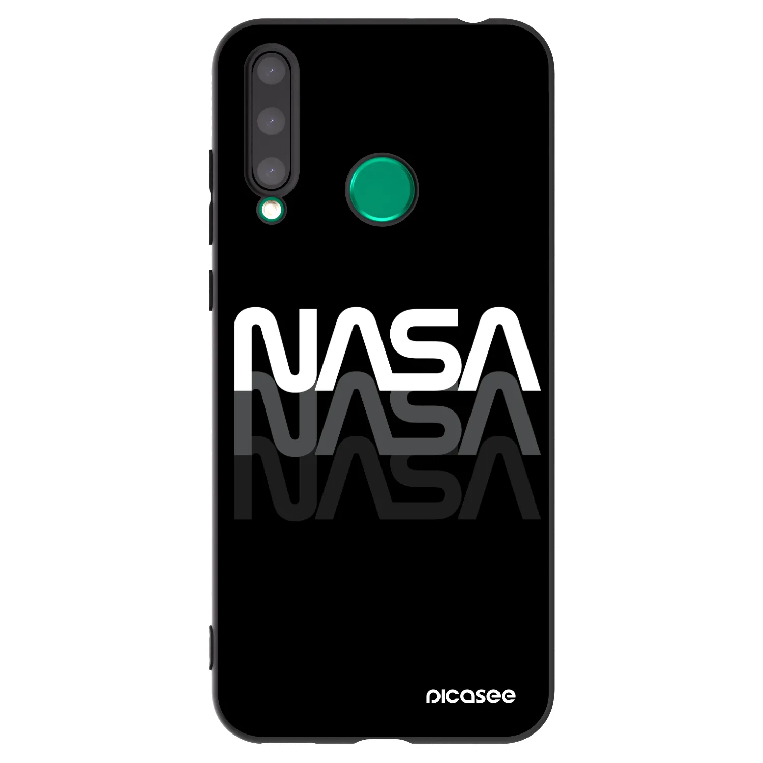 Picasee fekete szilikon tok az alábbi mobiltelefonokra Honor 20 Lite - NASA Triple