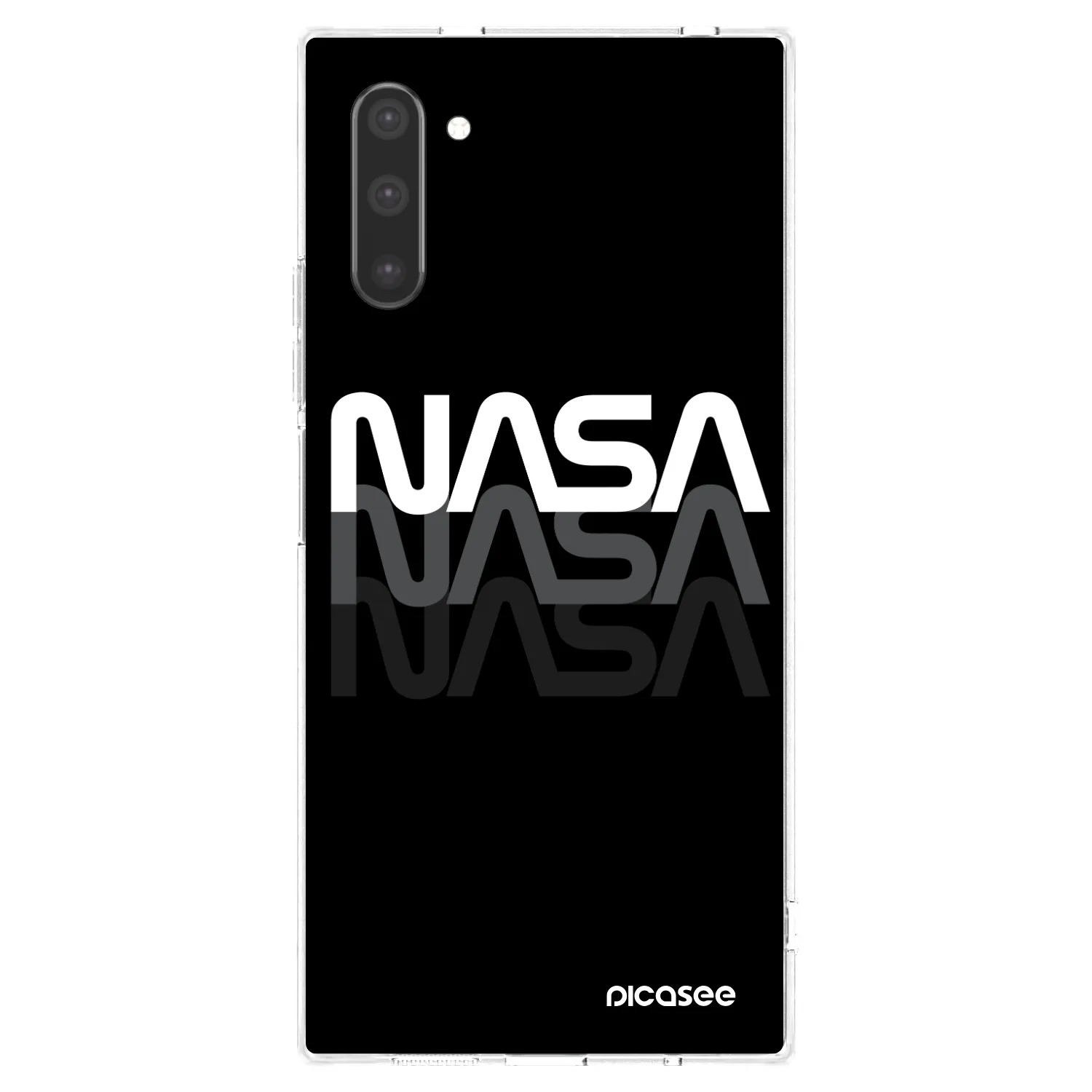 Picasee átlátszó szilikon tok az alábbi mobiltelefonokra Samsung Galaxy Note 10 N970F - NASA Triple