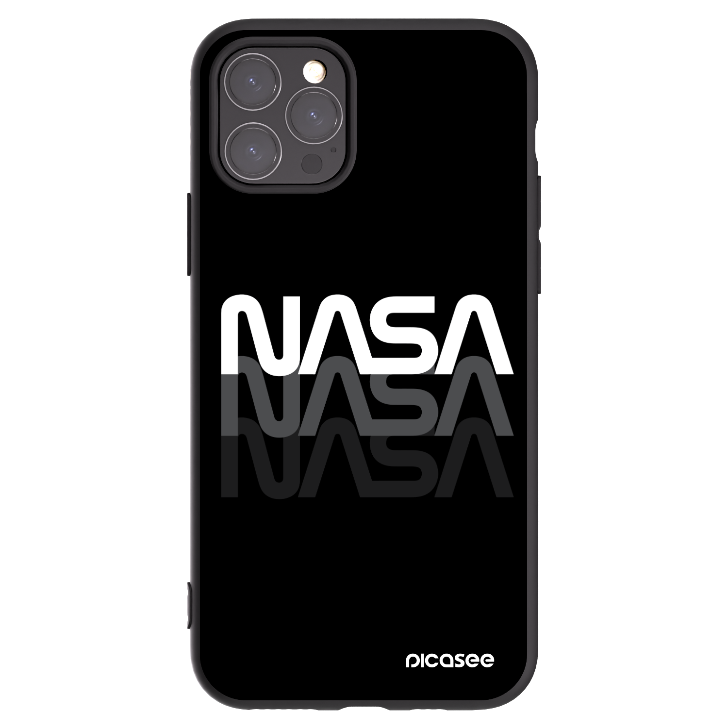 Picasee fekete szilikon tok az alábbi mobiltelefonokra Apple iPhone 11 Pro - NASA Triple