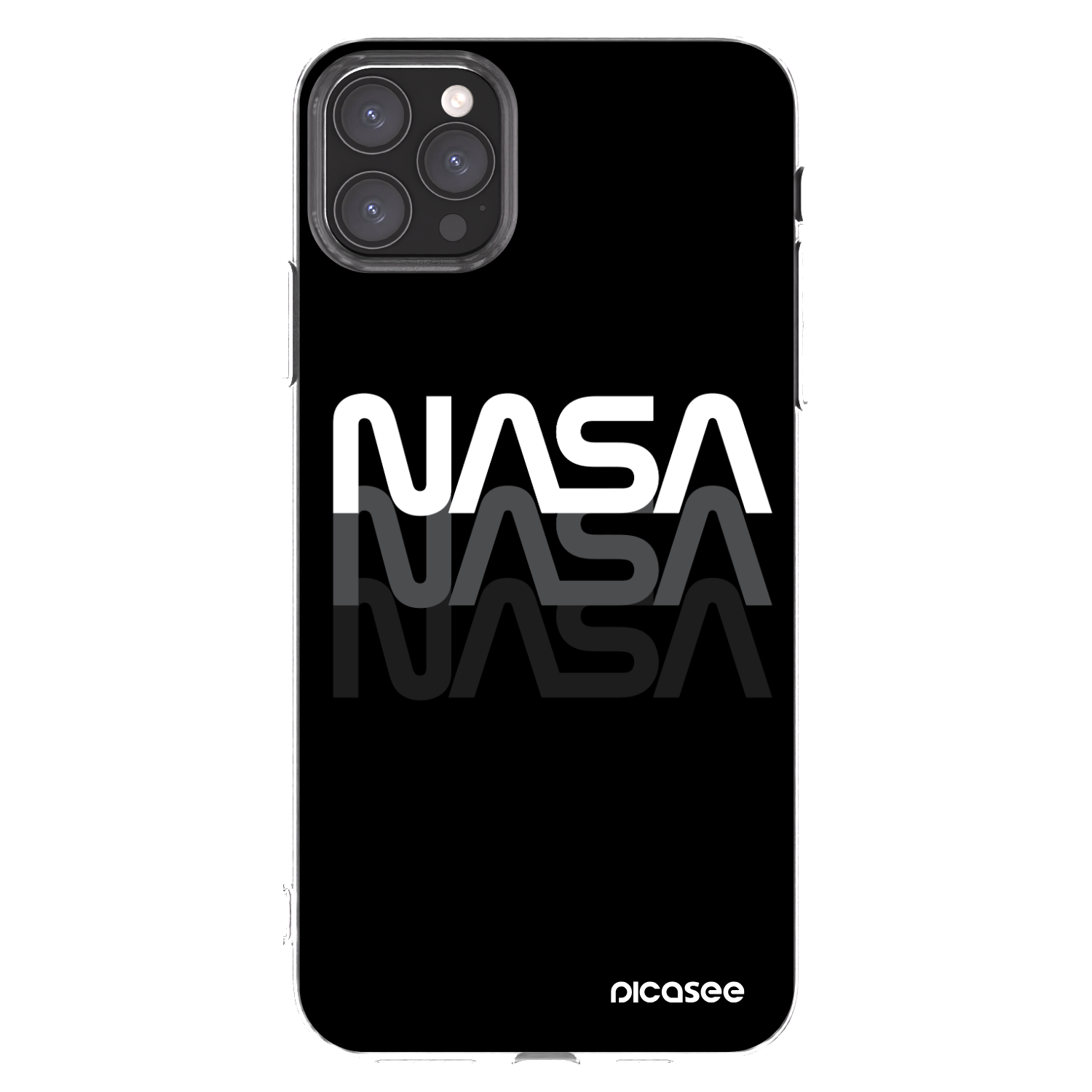 Picasee átlátszó szilikon tok az alábbi mobiltelefonokra Apple iPhone 11 Pro Max - NASA Triple
