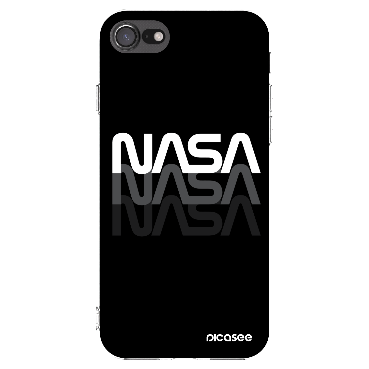 Picasee átlátszó szilikon tok az alábbi mobiltelefonokra Apple iPhone 8 - NASA Triple