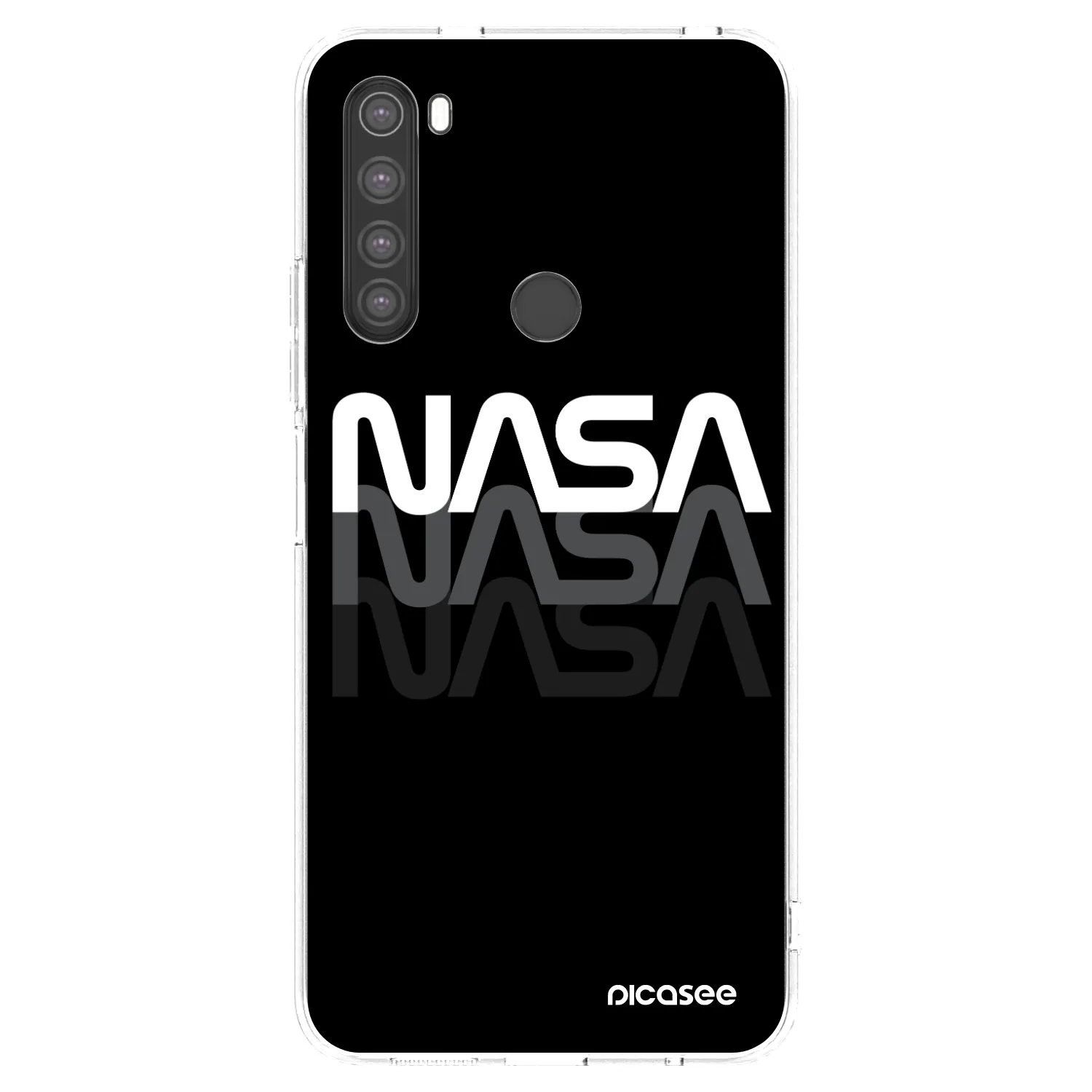 Picasee átlátszó szilikon tok az alábbi mobiltelefonokra Xiaomi Redmi Note 8 - NASA Triple