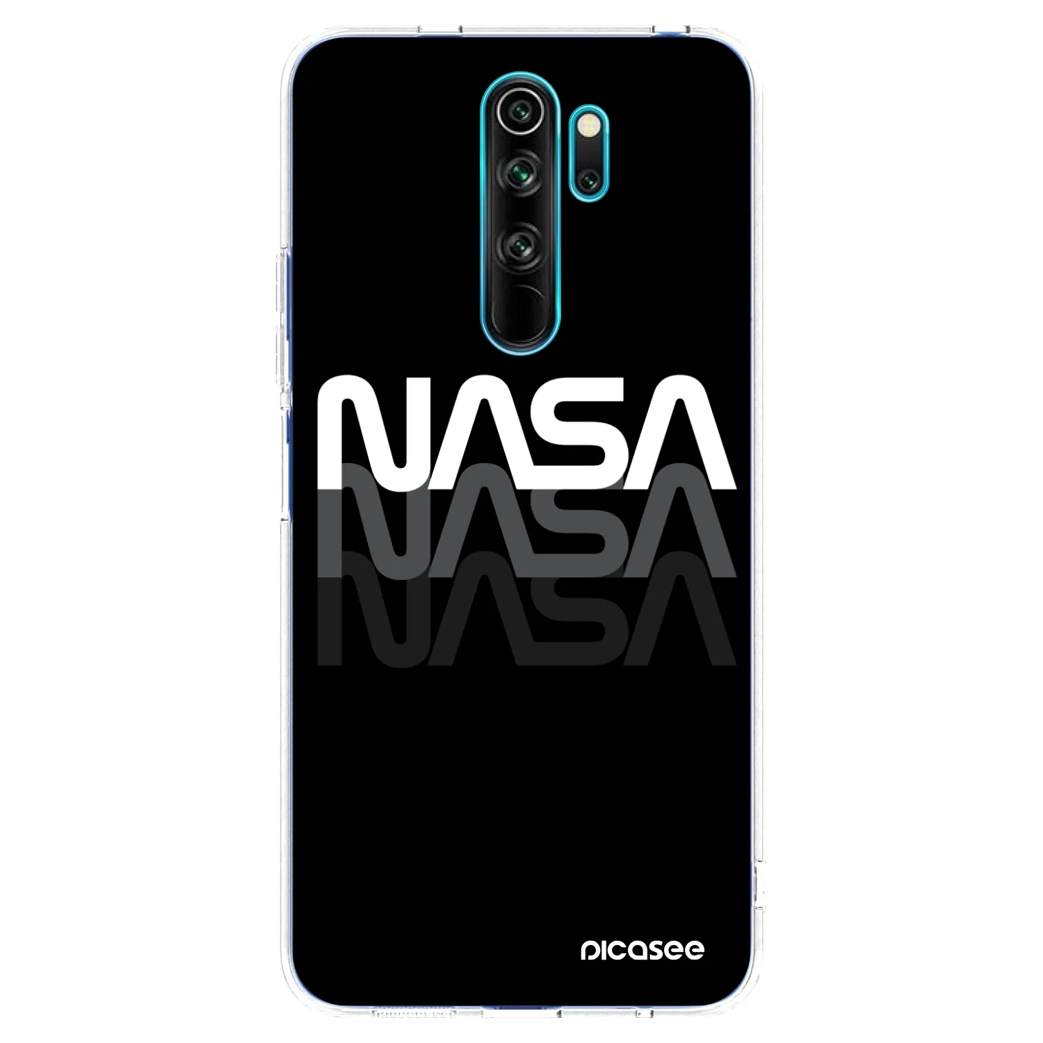 Picasee átlátszó szilikon tok az alábbi mobiltelefonokra Xiaomi Redmi Note 8 Pro - NASA Triple