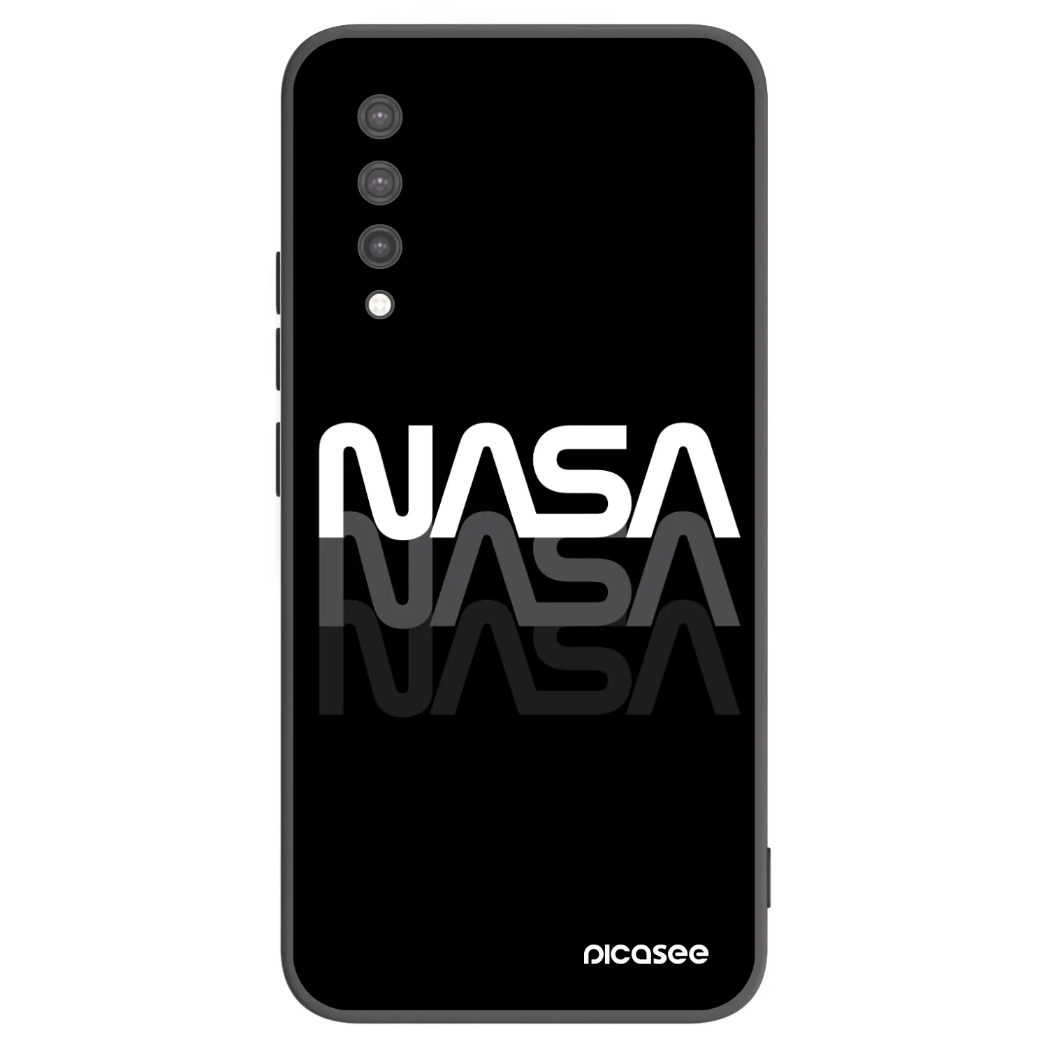 Picasee fekete szilikon tok az alábbi mobiltelefonokra Xiaomi Mi 9 Lite - NASA Triple