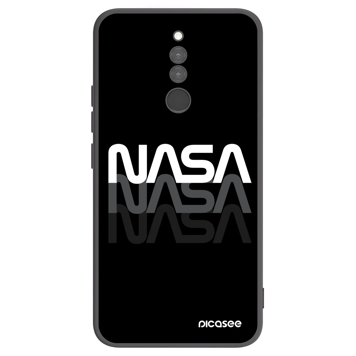 Picasee fekete szilikon tok az alábbi mobiltelefonokra Xiaomi Redmi 8 - NASA Triple