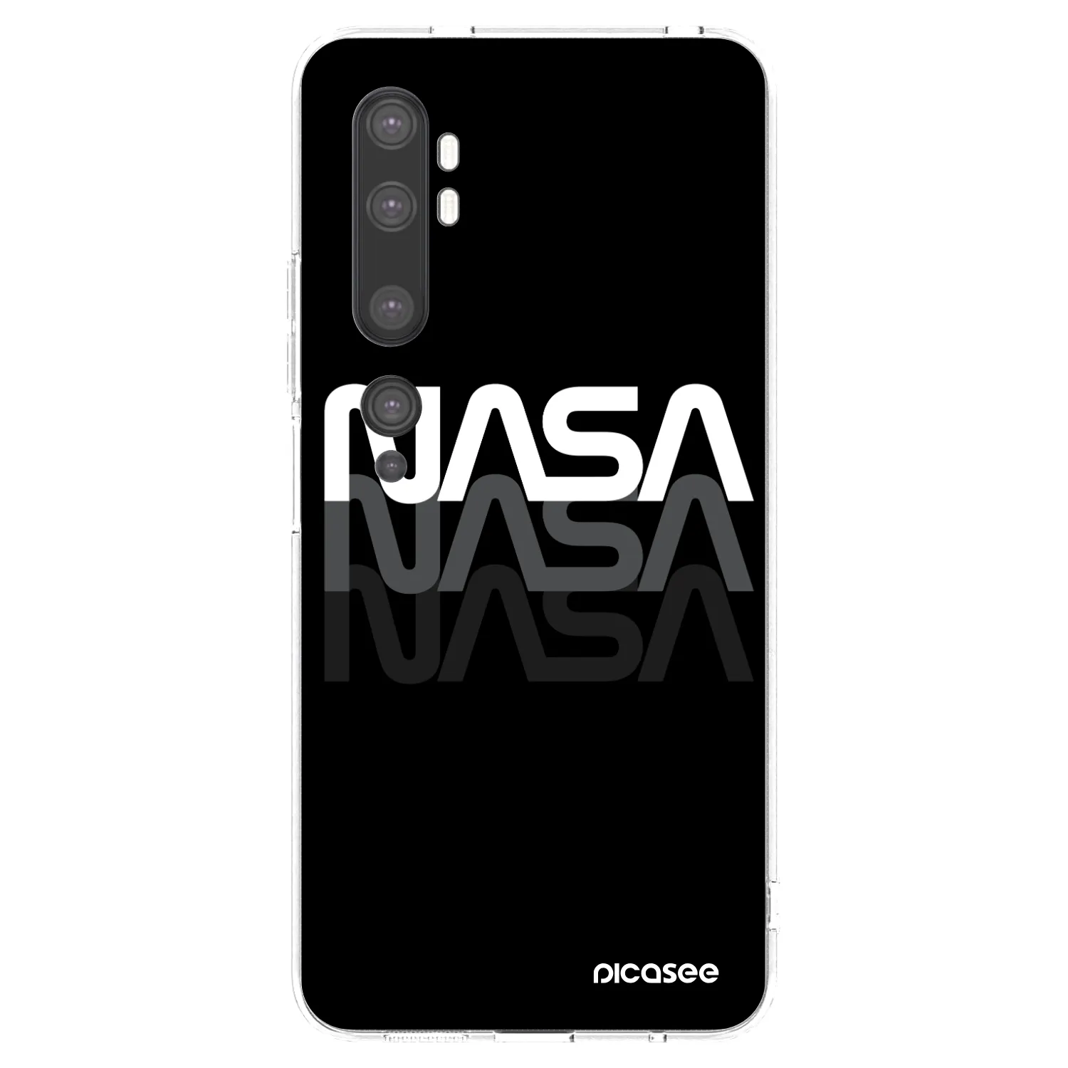 Picasee átlátszó szilikon tok az alábbi mobiltelefonokra Xiaomi Mi Note 10 (Pro) - NASA Triple