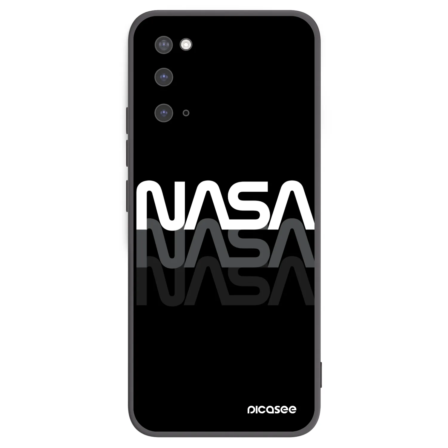 Picasee fekete szilikon tok az alábbi mobiltelefonokra Samsung Galaxy S20 G980F - NASA Triple