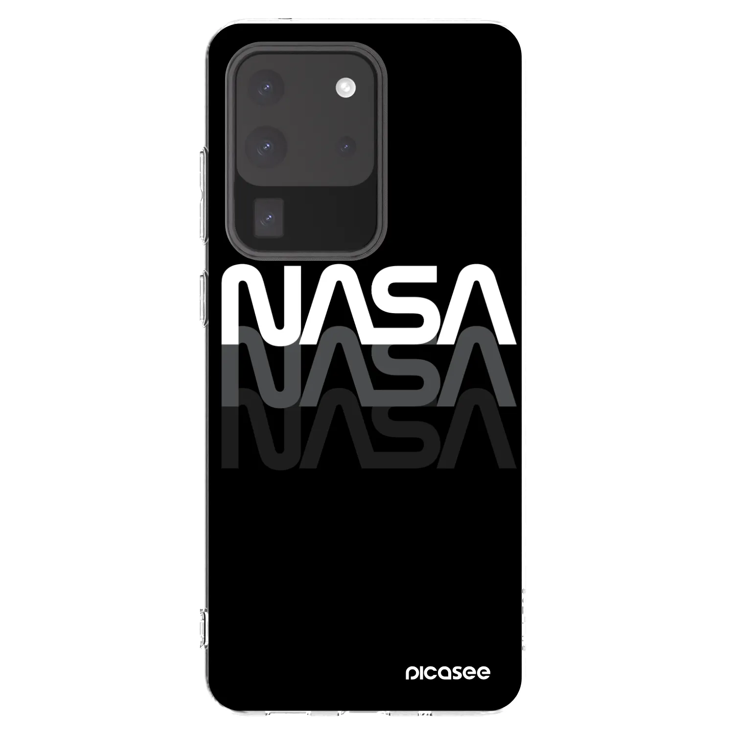 Picasee átlátszó szilikon tok az alábbi mobiltelefonokra Samsung Galaxy S20 Ultra 5G G988F - NASA Triple