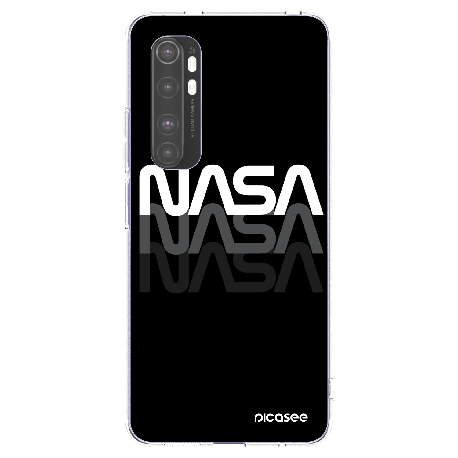Picasee átlátszó szilikon tok az alábbi mobiltelefonokra Xiaomi Mi Note 10 Lite - NASA Triple