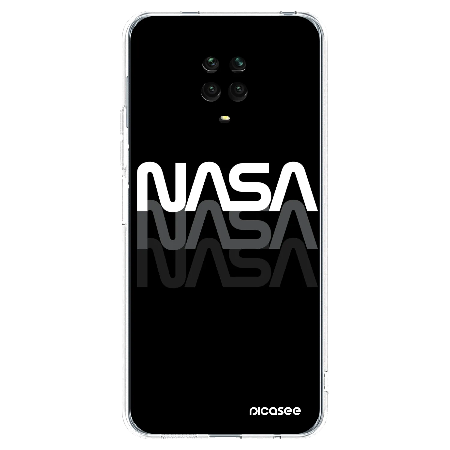 Picasee átlátszó szilikon tok az alábbi mobiltelefonokra Xiaomi Redmi Note 9S - NASA Triple