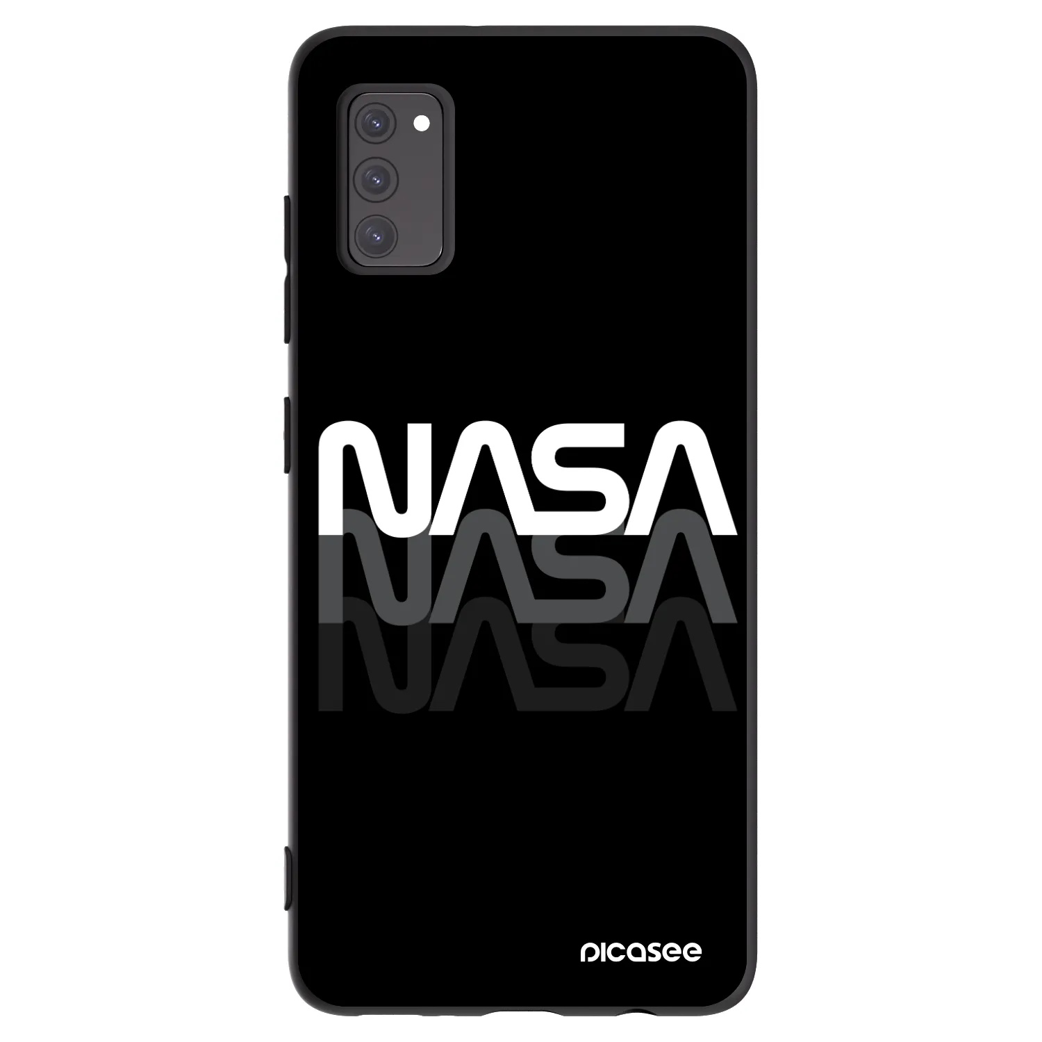 Picasee fekete szilikon tok az alábbi mobiltelefonokra Samsung Galaxy A41 A415F - NASA Triple