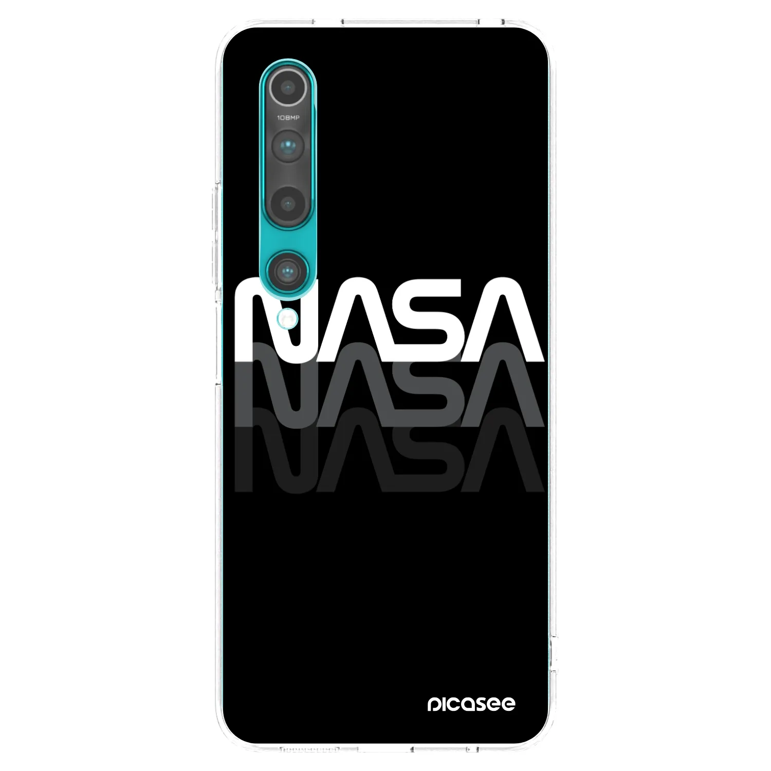 Picasee átlátszó szilikon tok az alábbi mobiltelefonokra Xiaomi Mi 10 - NASA Triple