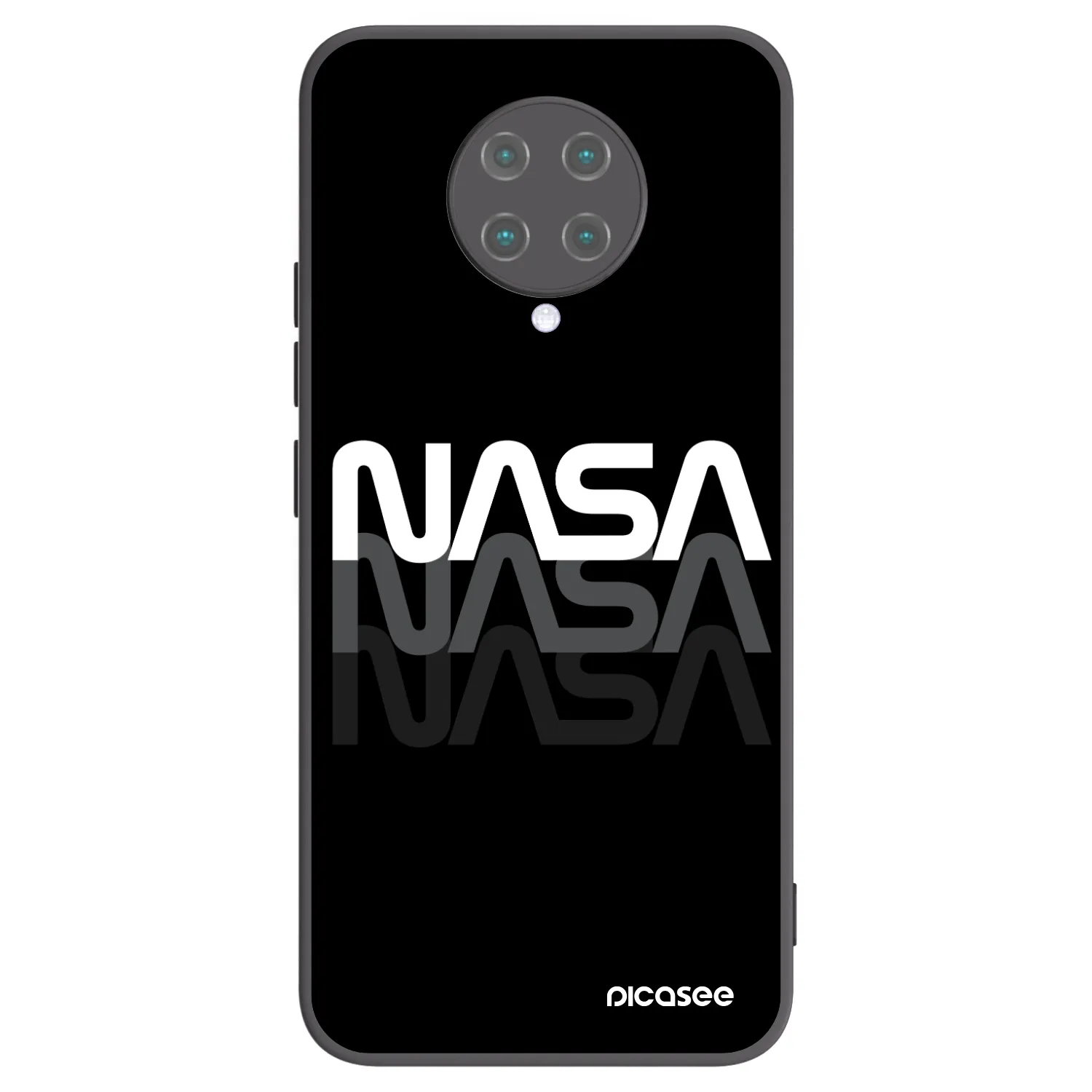 Picasee fekete szilikon tok az alábbi mobiltelefonokra Xiaomi Poco F2 Pro - NASA Triple