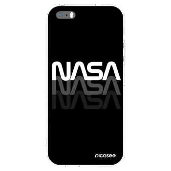 Picasee átlátszó szilikon tok az alábbi mobiltelefonokra Apple iPhone 5/5S/SE - NASA Triple