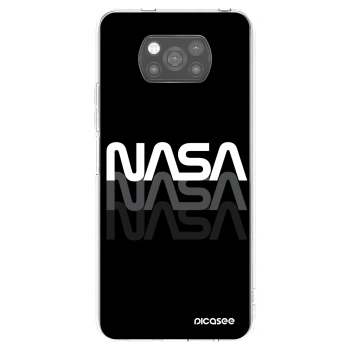 Picasee fekete szilikon tok az alábbi mobiltelefonokra Xiaomi Poco X3 - NASA Triple