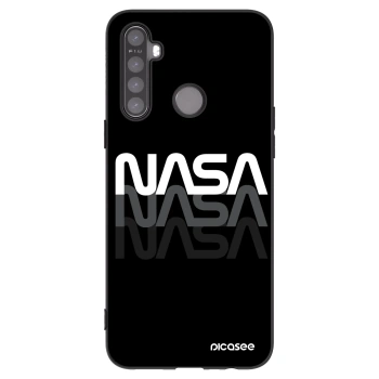Picasee fekete szilikon tok az alábbi mobiltelefonokra Realme 5 - NASA Triple