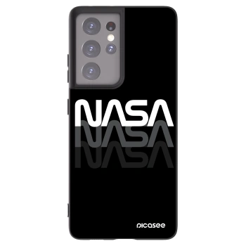 Picasee fekete szilikon tok az alábbi mobiltelefonokra Samsung Galaxy S21 Ultra 5G G998B - NASA Triple