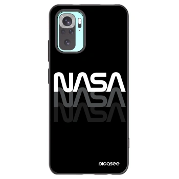 Picasee fekete szilikon tok az alábbi mobiltelefonokra Xiaomi Redmi Note 10 Pro - NASA Triple