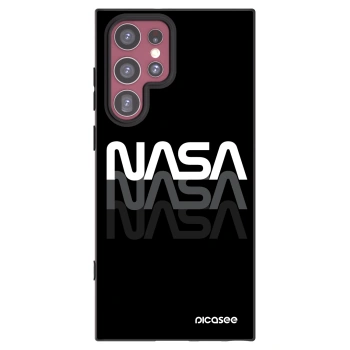 Picasee fekete szilikon tok az alábbi mobiltelefonokra Samsung Galaxy S22 Ultra 5G - NASA Triple