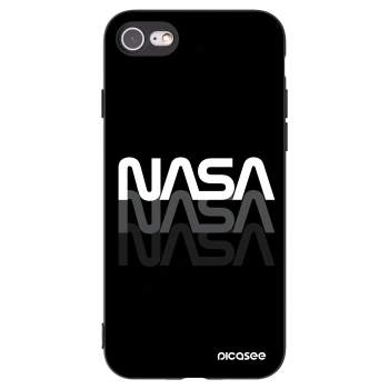 Picasee fekete szilikon tok az alábbi mobiltelefonokra Apple iPhone SE 2022 - NASA Triple