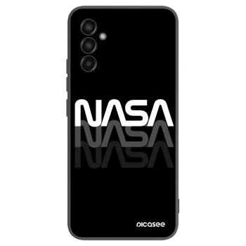 Picasee fekete szilikon tok az alábbi mobiltelefonokra Samsung Galaxy M13 M135F - NASA Triple