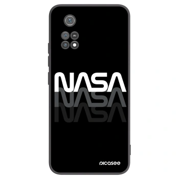 Picasee fekete szilikon tok az alábbi mobiltelefonokra Xiaomi Poco M4 Pro - NASA Triple