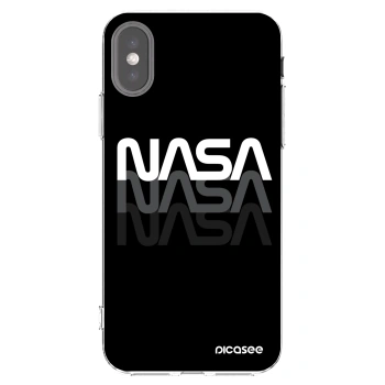 Picasee átlátszó szilikon tok az alábbi mobiltelefonokra Apple iPhone X/XS - NASA Triple