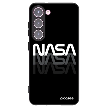 Picasee fekete szilikon tok az alábbi mobiltelefonokra Samsung Galaxy S23 5G - NASA Triple