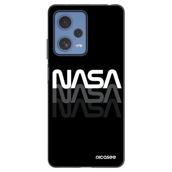 Picasee fekete szilikon tok az alábbi mobiltelefonokra Xiaomi Redmi Note 12 Pro 5G - NASA Triple