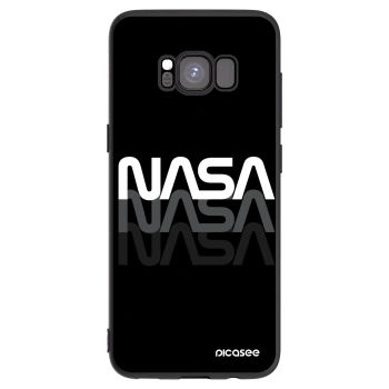 Picasee fekete szilikon tok az alábbi mobiltelefonokra Samsung Galaxy S8 G950F - NASA Triple