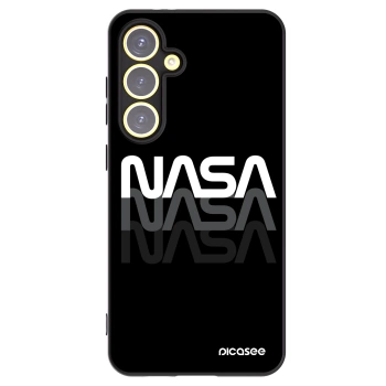 Picasee fekete szilikon tok az alábbi mobiltelefonokra Samsung Galaxy S24 FE S721B - NASA Triple