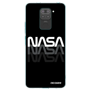 Picasee fekete szilikon tok az alábbi mobiltelefonokra Xiaomi Redmi Note 9 - NASA Triple