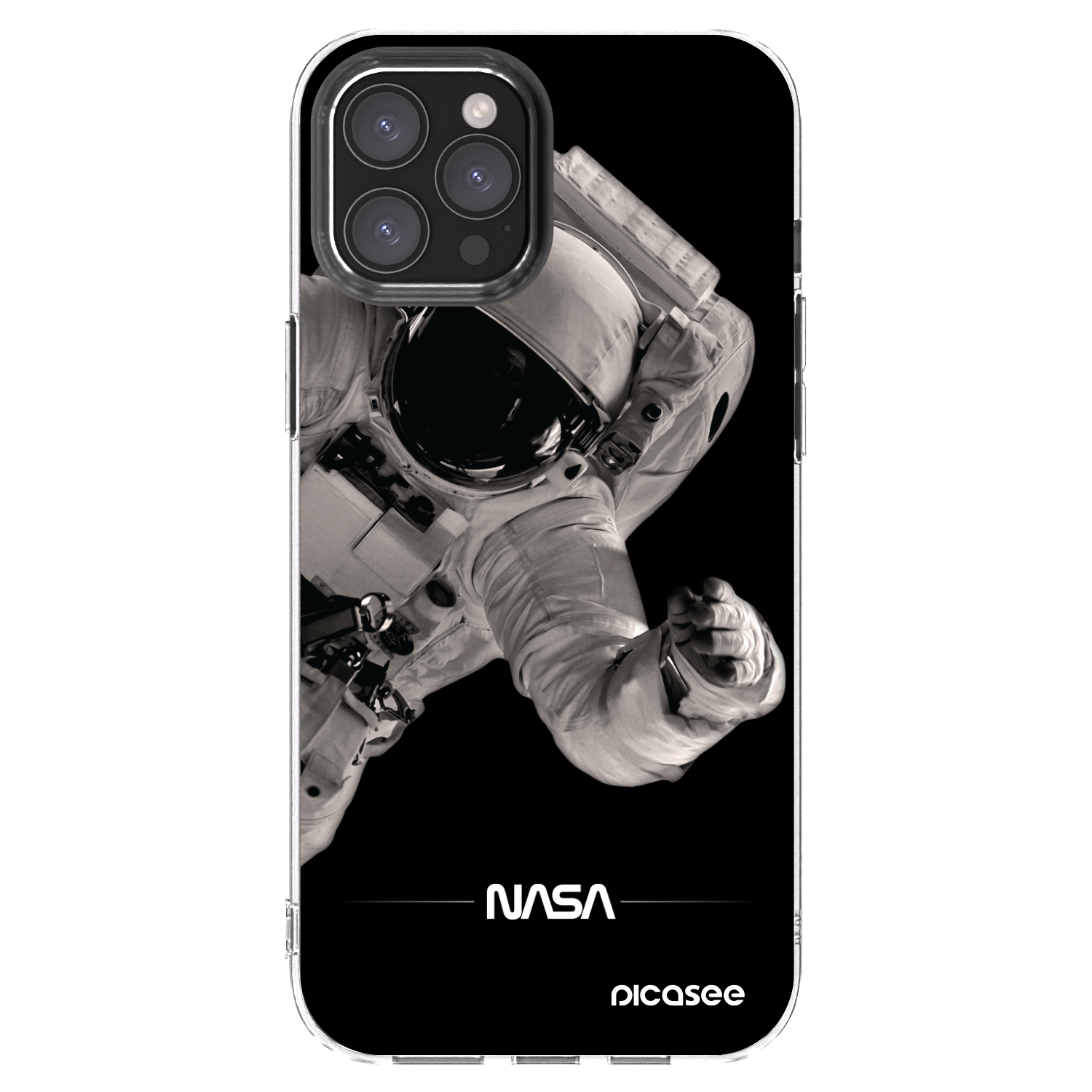 Picasee átlátszó szilikon tok az alábbi mobiltelefonokra Apple iPhone 12 Pro Max - Astronaut Big
