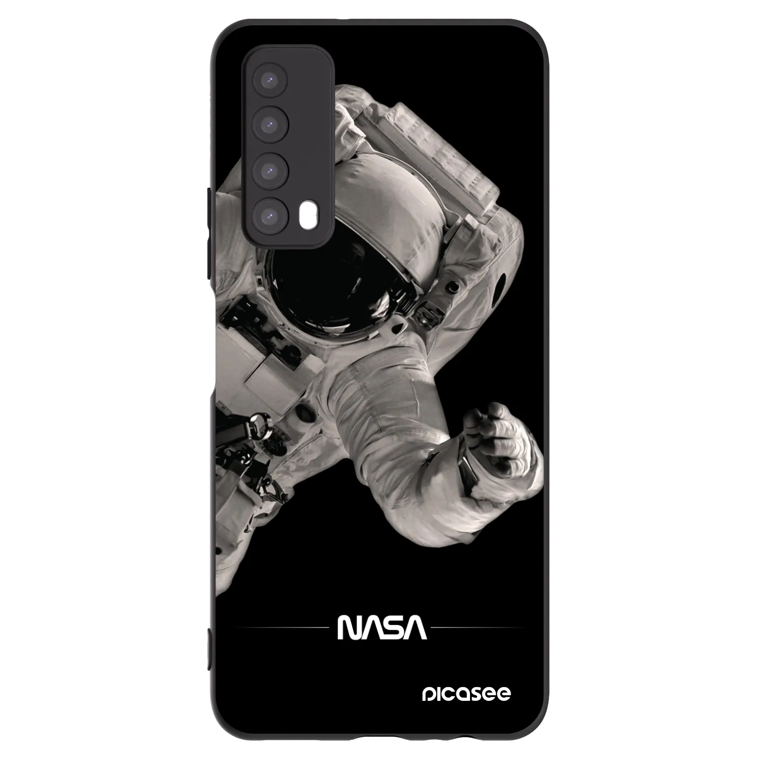 Picasee fekete szilikon tok az alábbi mobiltelefonokra Huawei P Smart 2021 - Astronaut Big